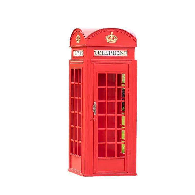 

Iron craft exquisite telephone booths, large outdoor shopping mall ornaments, decorative photography props