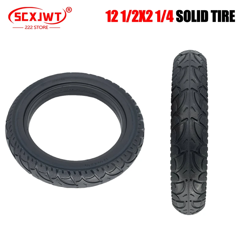 Electric vehicle tire 12 1/2x2 1/4 solid  57-203 pneumatic  12.5 inch