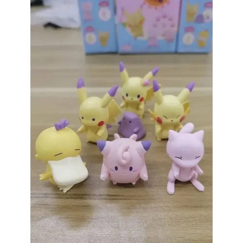 Pokemon Gashapon Kapsel Spielzeug Pikachu Pichu Ditto Iglybuff Japan Anime Figuren Sammler Tisch Ornamente Kinder Geschenke