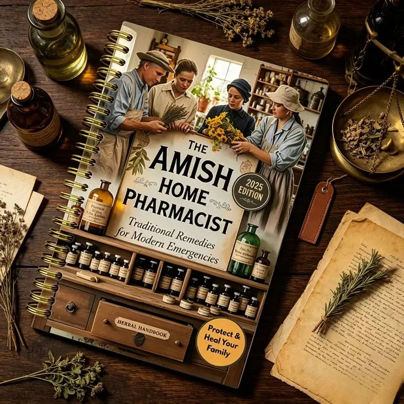 2025 Amish Family Pharmacist Herbal Manual Spiral Traditional Natural Therapy Emergency Family Therapy Guide Herbal Medicine