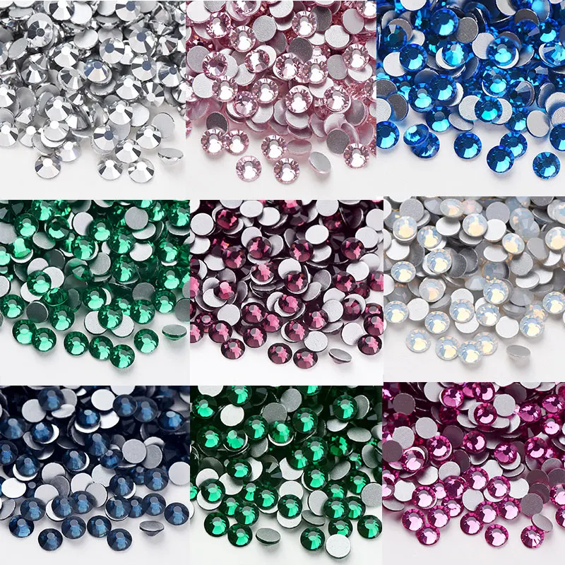 Rhinestones for Nails /AAAA+high Quality Rhinestones for Nails Multiple Colour Crystal Stone DIY Non Hotfix Flatback Rhinestones