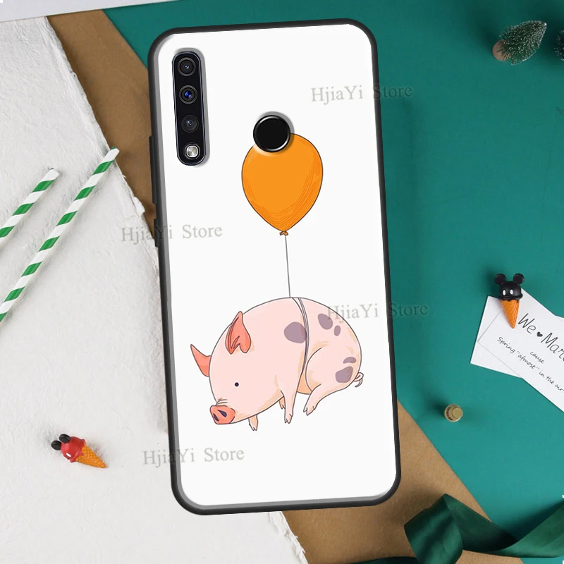 Cartoon Pig Piggy Cover For Huawei Honor 10 Lite 9 20 10i 8X 9X 10X Lite 8A 9A 8S 9S 4C 6C 7C 7A Pro Cover