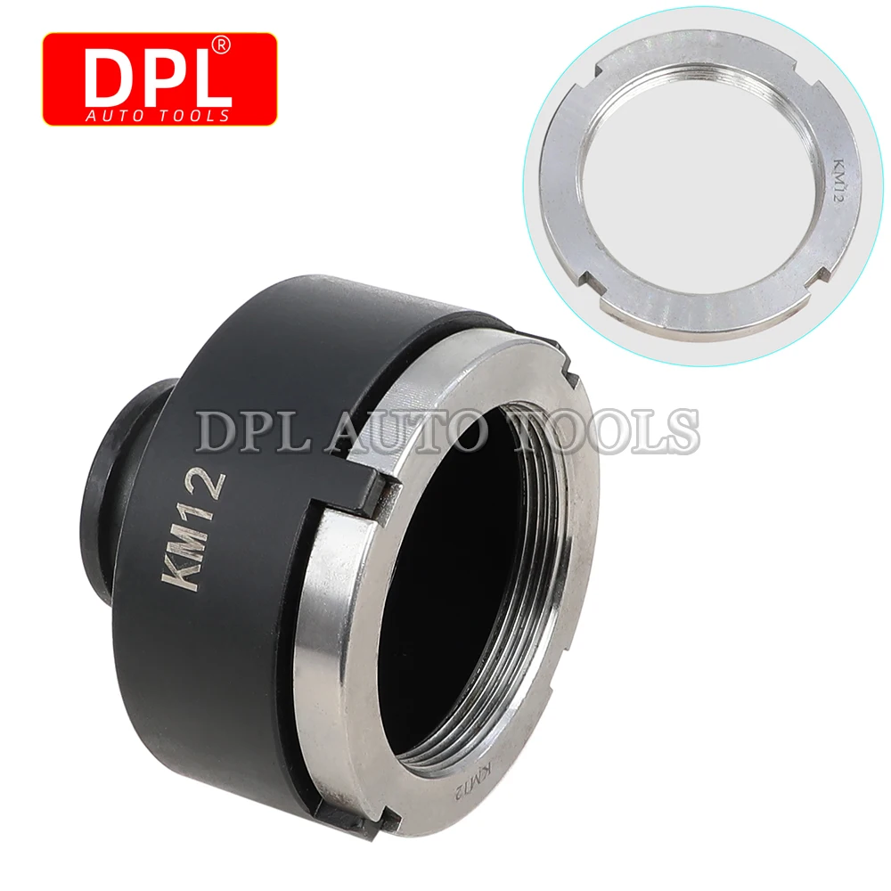 13pc Spindle Nuts Socket Kit Ball Joints Axle Locknut Remove Install Locking Hub Socket for KM Groove Nuts