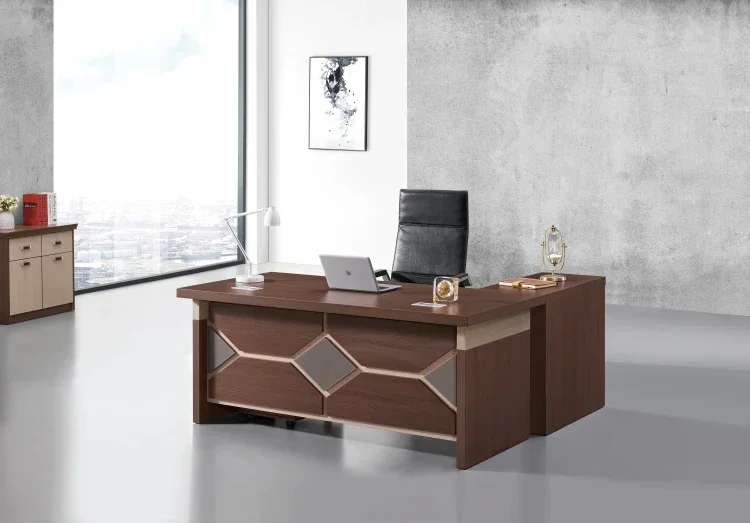 zz 2021 New Model Office Furniture Modern Wooden Office Computer Desk MDF