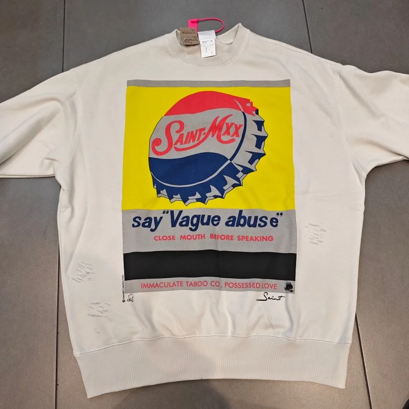 المتضخم سانت كولا كاب نمط هوديي للجنسين جولة الرقبة فضفاضة تناسب الدافئة البلوز الخريف الشتاء عارضة البلوز