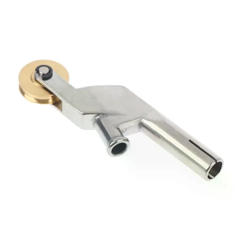 Welding Nozzle Round Mouth with Wheel PVC Flooring Welding Nozzle Accessory Stainless Steel Alloy Floor