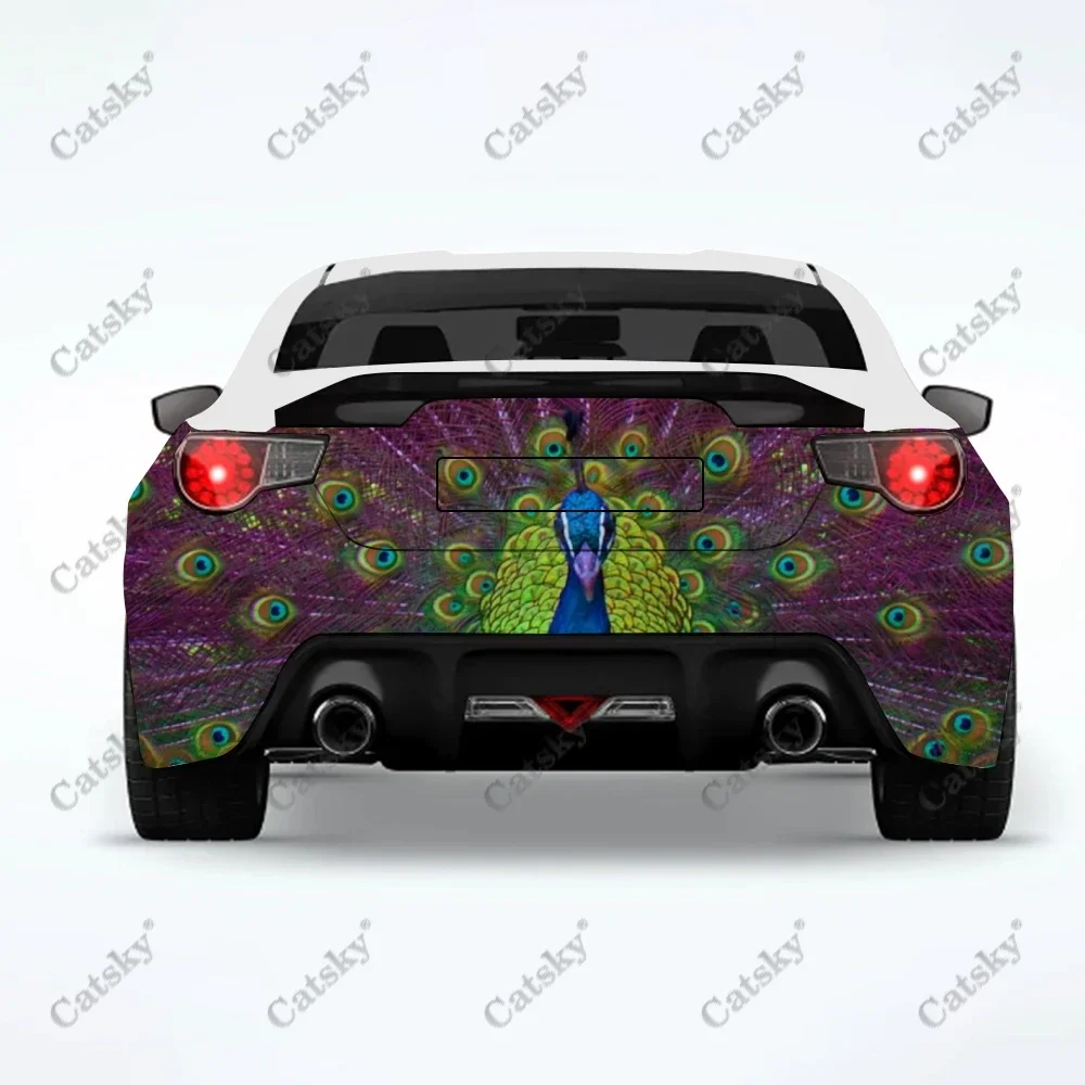 

Peacock Printing Animal Car Rear Wrap Stickers Car Decal Creative Sticker Car Body Appearance Modification Decorative Stickers