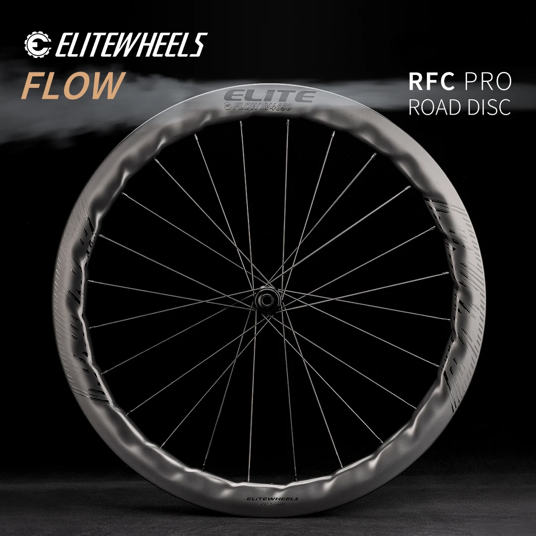 ELITEWHEELS Ratchet System AERO Road Disc Carbon Wheelset Center Lock Hub RFC PRO 28mm Width 50mm Depth Rims Cyclocross Cycling