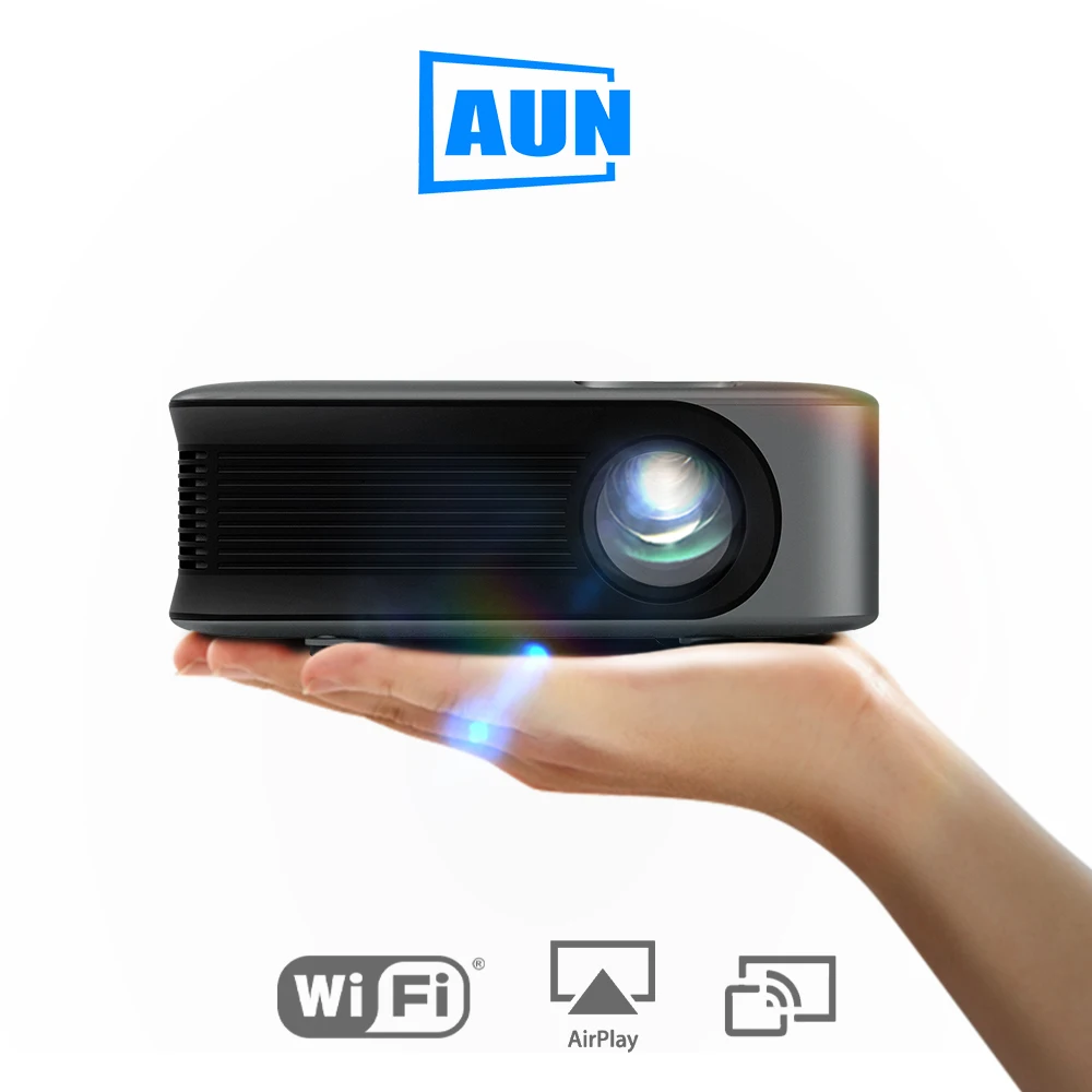 

AUN A30C MINI Projector Smart TV WIFI Portable Home Theater Cinema Sync Android IOS Phone Screen Beamer LED Projectors 4k Movie