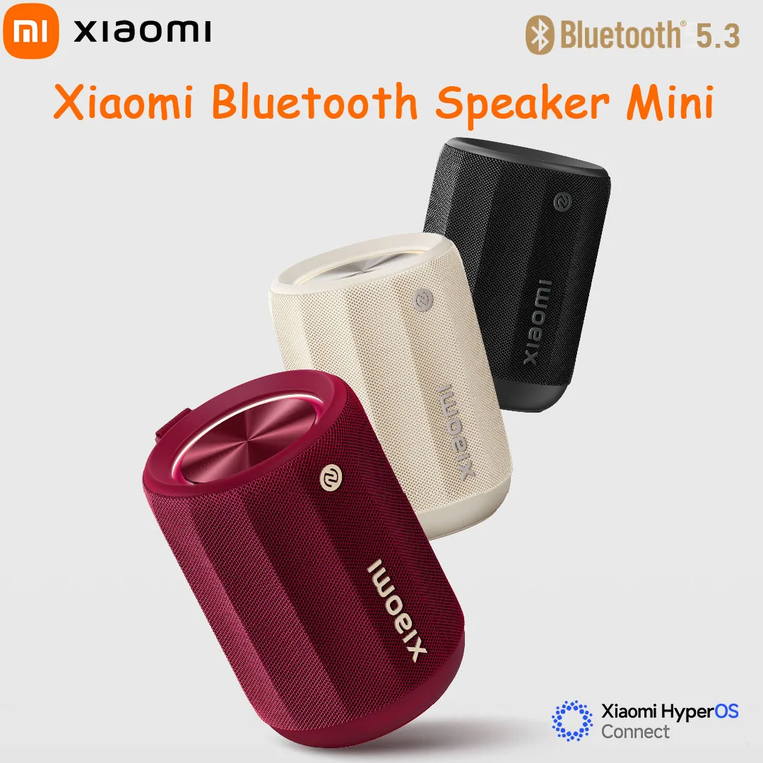 Original Xiaomi Bluetooth Speaker Mini BT5.3 RGB Light IP67 360° Omnidirectional Stereo Outdoor Portable Sound with Mi Home APP