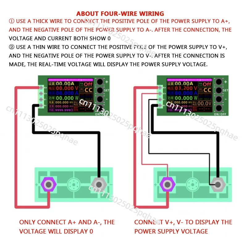 2.4-Inch Color Screen Cnc Load 150W 20A Four-Wire System Aging Test Power Battery with Protection