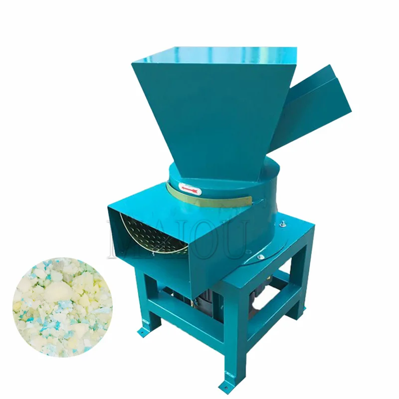 Small Pu Foam Shredder Scrap Sponge Crushing Machine Foam Shredder Machine