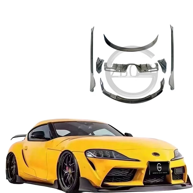 

Wholesale Bodykit for 2019+ Toyota Supra A90 A91 to Aimgain Kit Carbon Fiber Front Lip Side Skirt Spoiler Aimgain Rear Diffuser