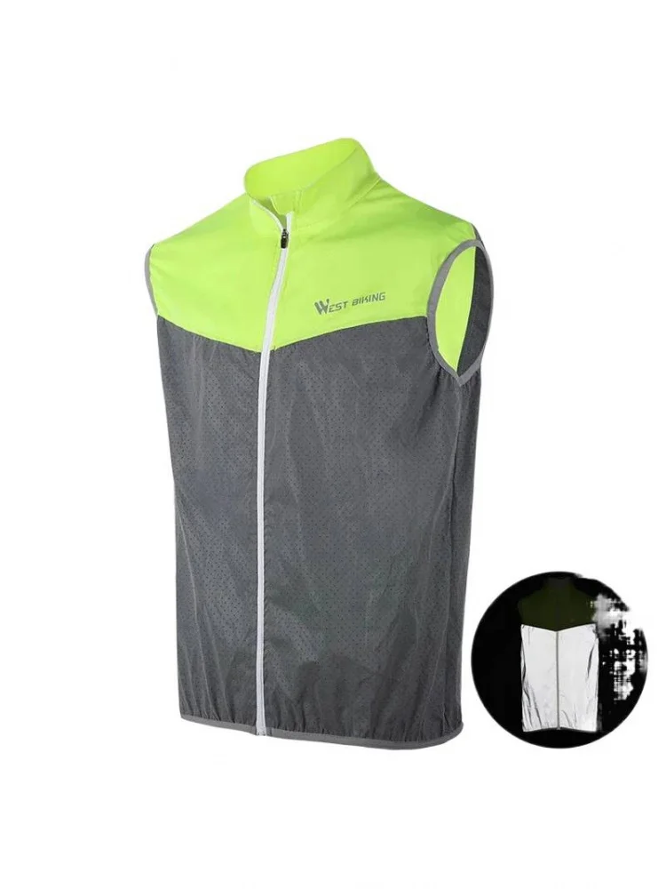 AliExpress NONE Reflective Cycling Safety Vest for Men and Women Sleeveless Breathable Quick-Drying Vest for Night Running Sports