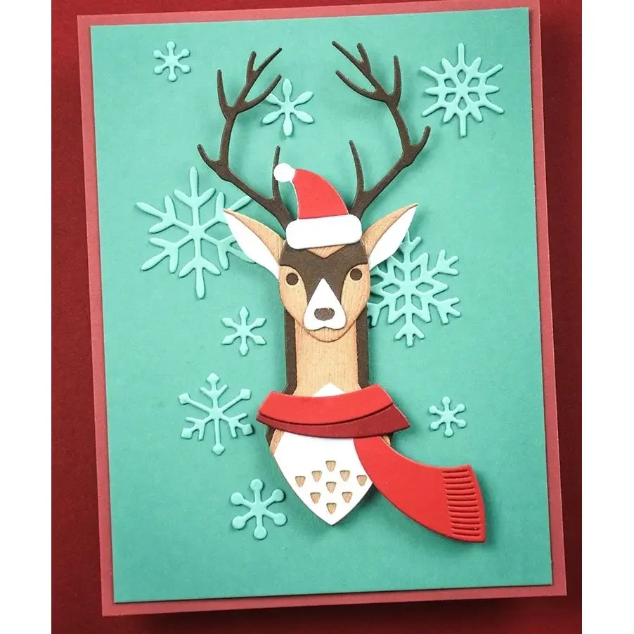 October New Release Snowman Elk Fox Tree Penguin Christmas Metal Cutting Dies for DIY Scrapbooking