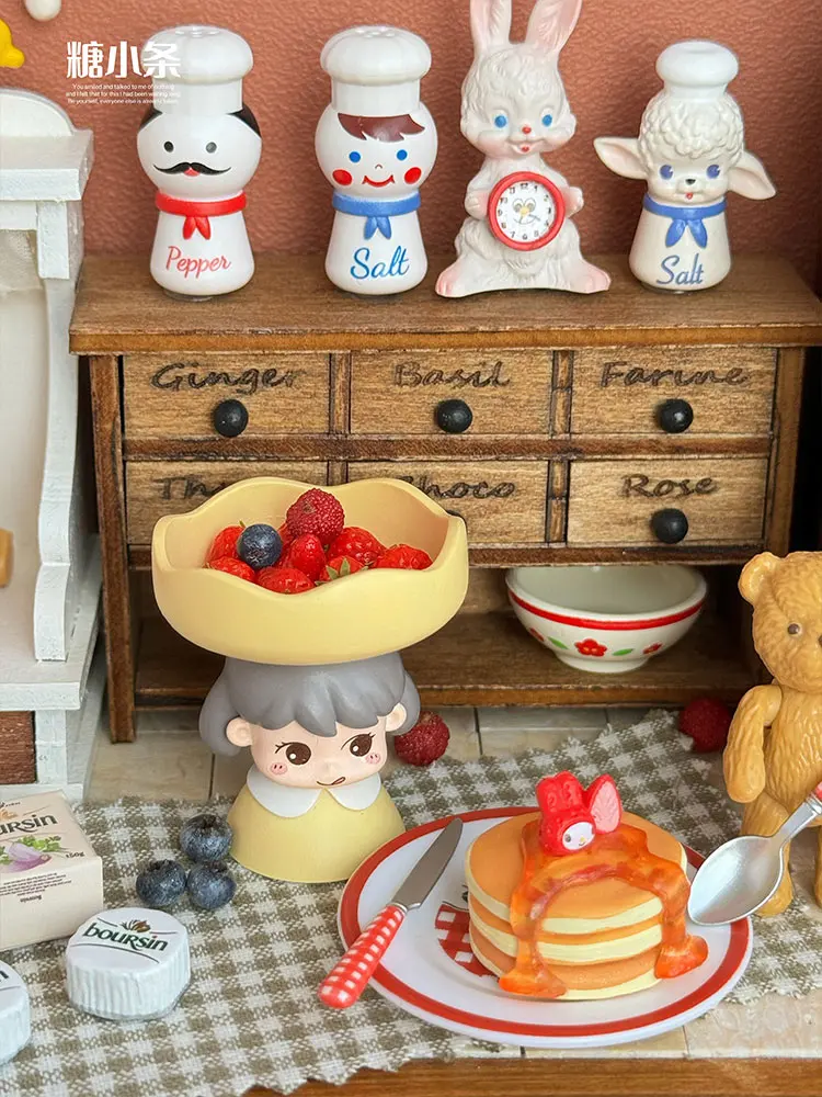 1/6 Doll House Model Furniture Accessories Kitchen Seasoning Jar Pot Bowl Cheese Bjd Ob11 Gsc Blyth Soldier Lol Miniatures Decor