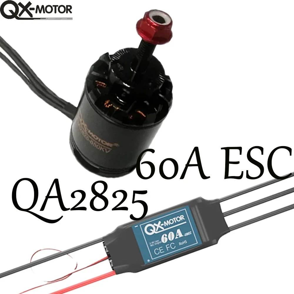 

QX-Motor QA2825 700KV 800KV 850KV Brushless Motor CW CCW With QX 60A ESC For Rc Quadcopter