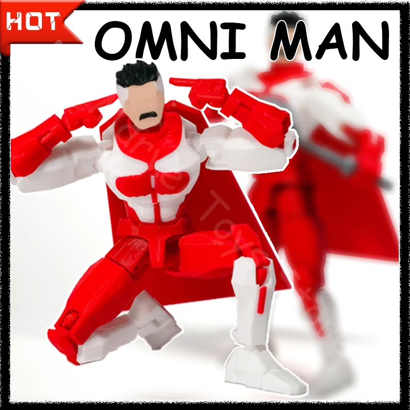 

In Stock 3d Printed Invincible Boy Omni Man Dummy13 T13 Multi-Jointed Movable Shapeshift Anime Action Figures Custom Toys