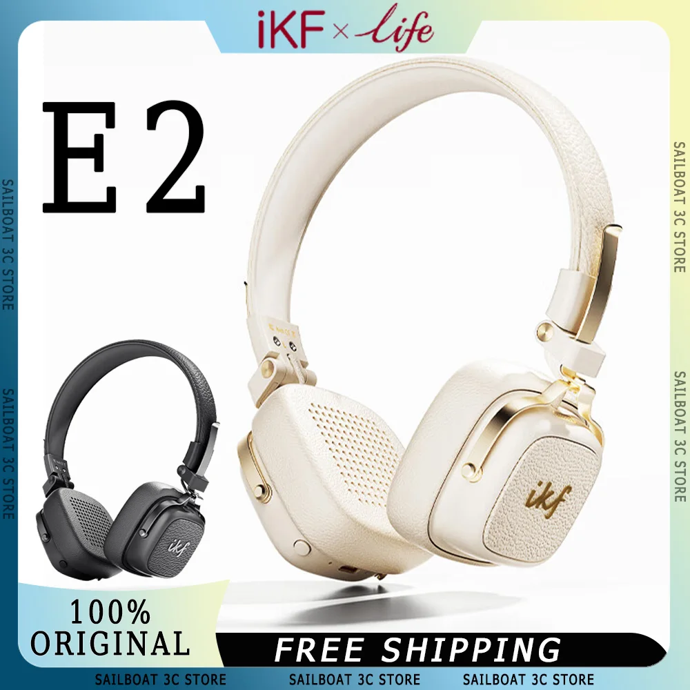 

iKF Life E2 Wireless Bluetooth Headphone Calling Noise Reduction 360 Dolby Spatial Sound Effects Ergonomics Music Headset Custom