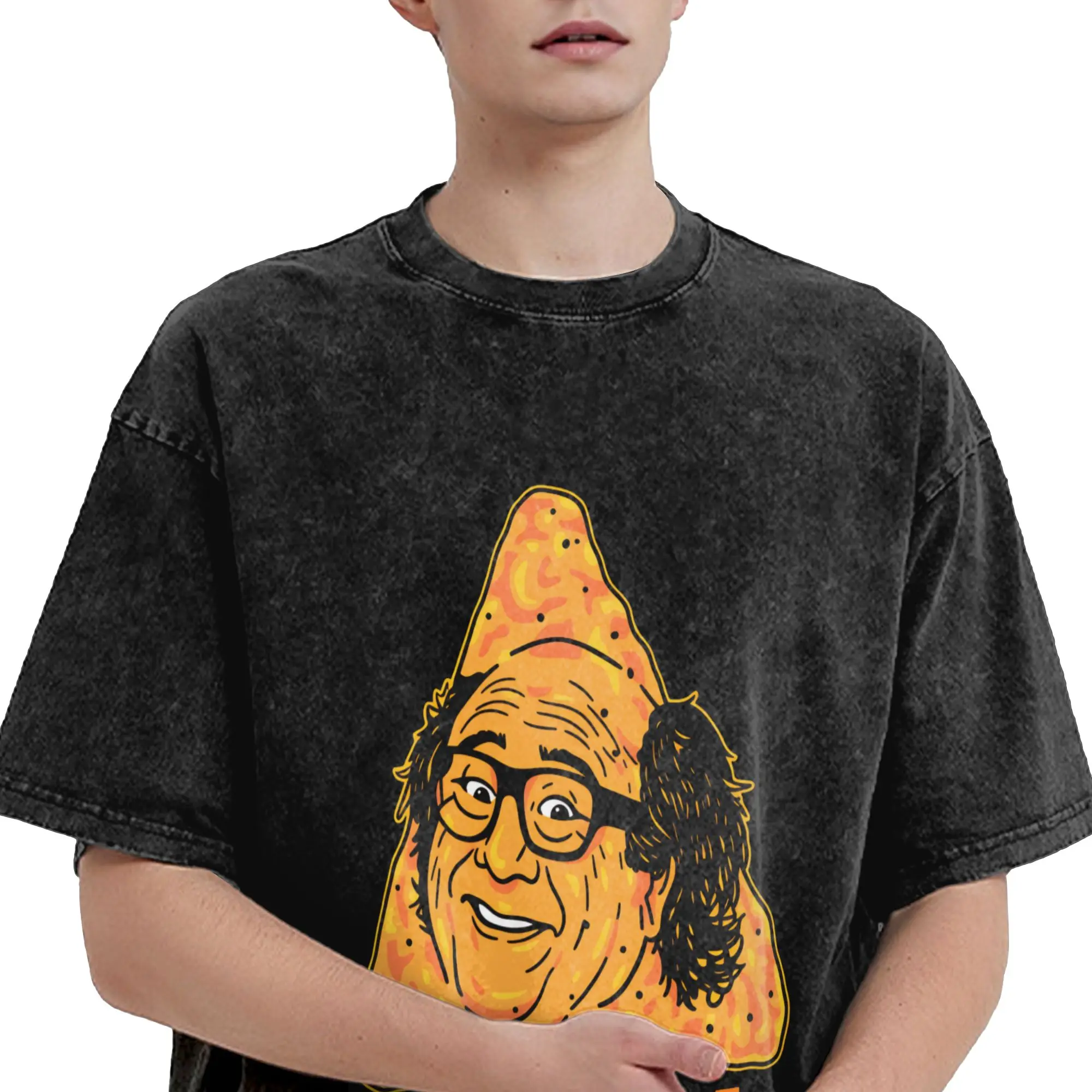 Camiseta divertida de Danny Dorito para hombre, camiseta lavada de algodón 100% con cuello redondo, camisetas de manga corta, ropa Original