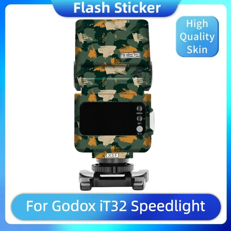 

Наклейка-скин для Godox iT32&X5, наклейки для вспышек Godox IT 32 X5, премиум-стикер, защитный чехол-скин для IT32X5