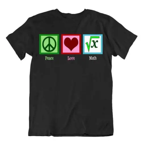 

Peace Love Math T-Shirt Unique Unisex Tee Premium Shirt Special Idea Gift