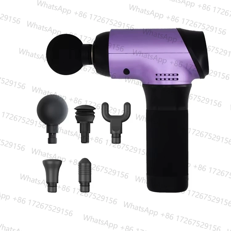 2026 High Quality Portable USB Fascia Gun Mini Electric Deep Tissue Massage with High Frequency Vibration and Heat Features