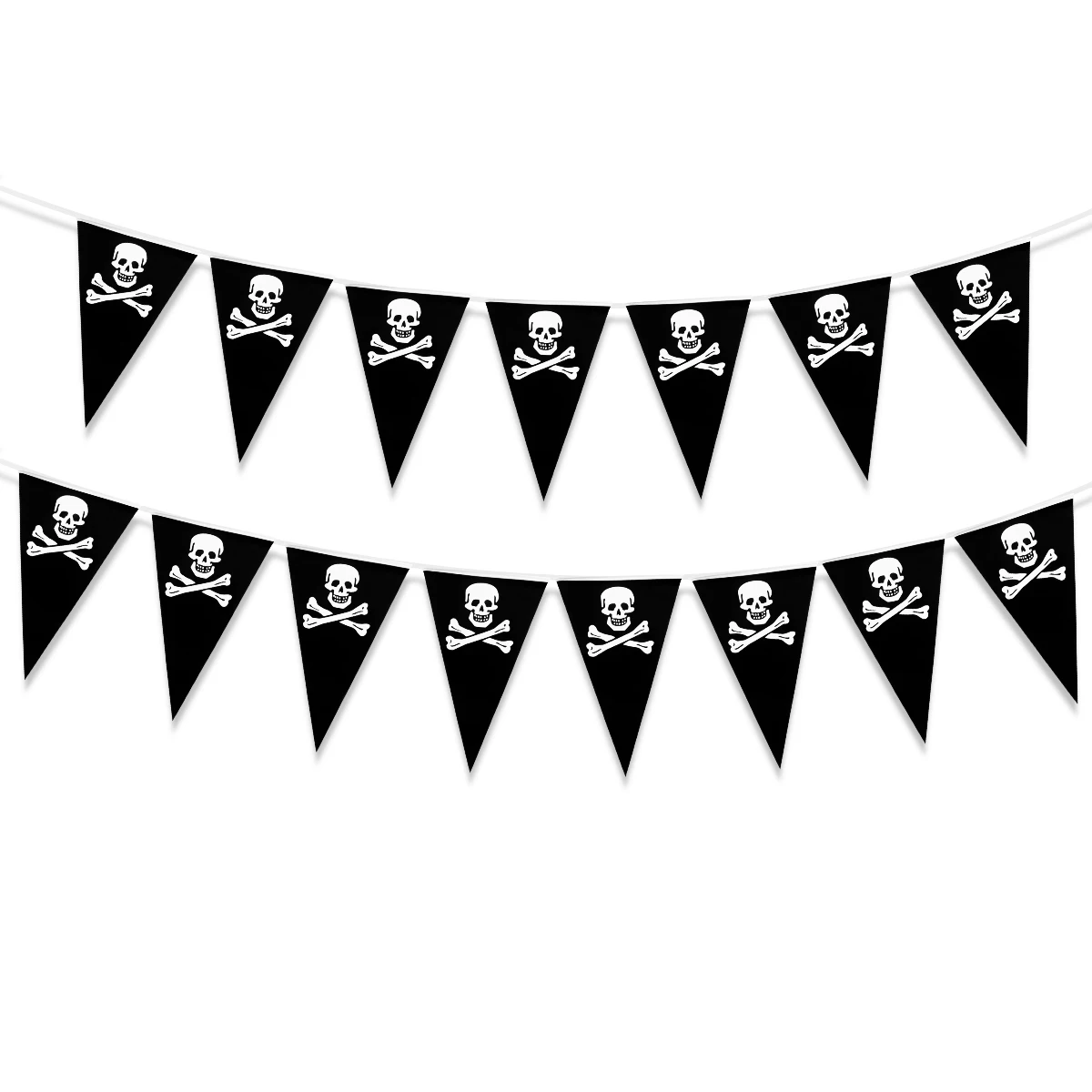 5m Pirate Birthday Party Decorations Pirate Banner Pirate Skull Pennant Flags Pirate Ship Triangle Banner Halloween Party Decor