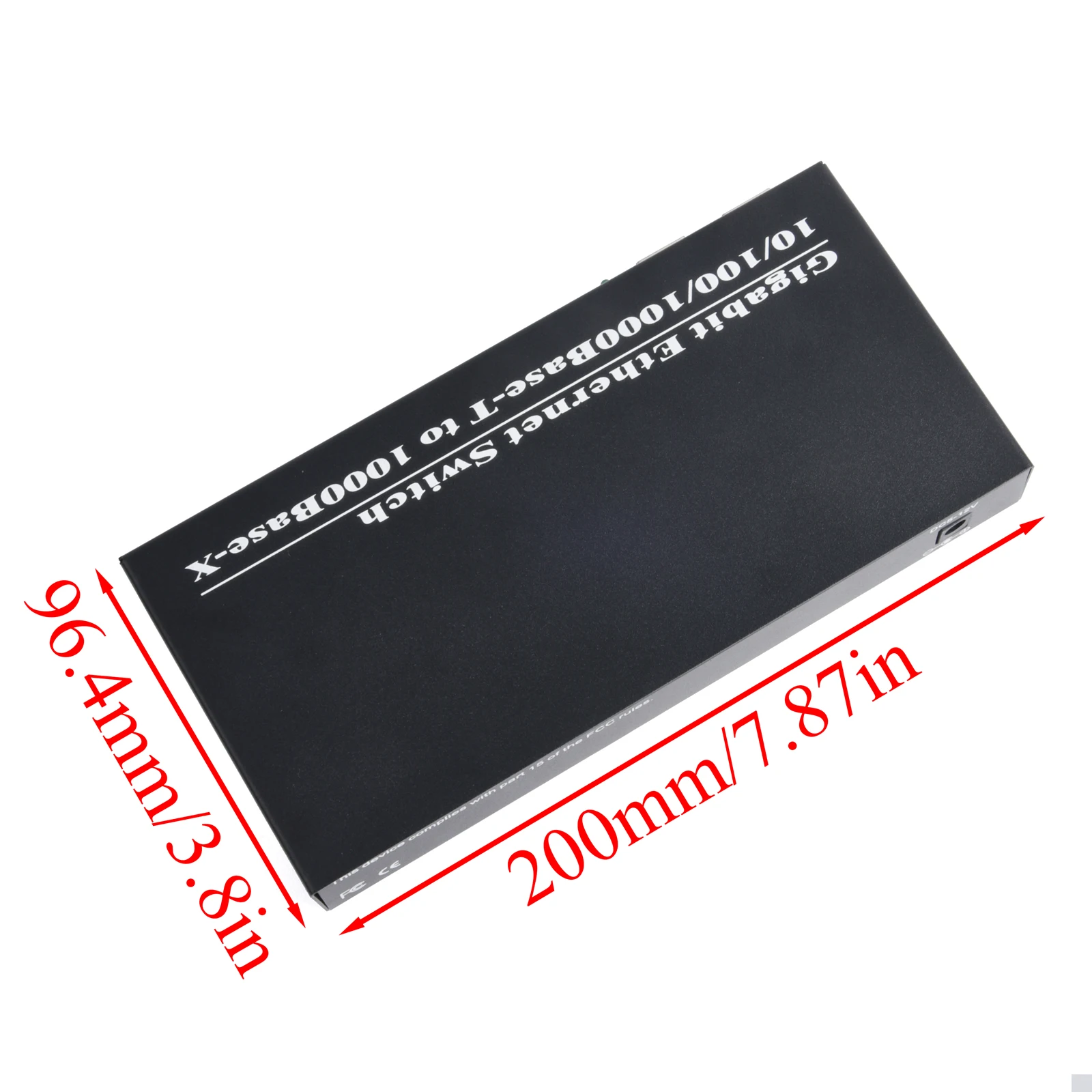 1 قطعة جيجابت SFP محول الوسائط 2 SFP إلى 8 RJ45 جهاز الإرسال والاستقبال 10/100/1000 متر الألياف البصرية التبديل مع 3 كجم LC/SC SFP وحدة