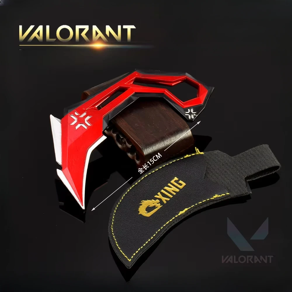 15cm valorant jogo periféricos vct garra faca de metal completo artesanato arma modelo colecionável ornamentos mesa presente aniversário para menino brinquedo