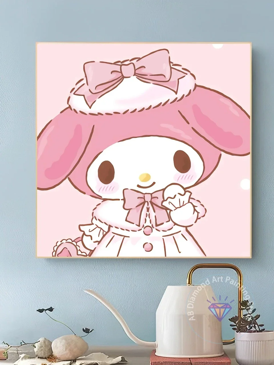 Sanrio New Cute My Melody AB Diamond Painting Mosaic Diamond Embroidery Embroidery 5D DIY Home Decoration Children's Gift