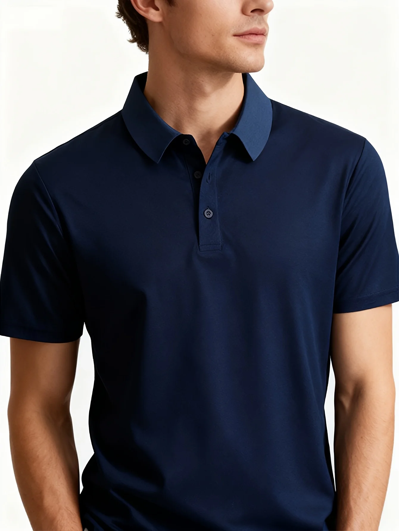 Summer Collar Men's Short Sleeved Shirt, Light Plate Multi-color Polo Shirt, Casual Sportswear Men's Daily Top