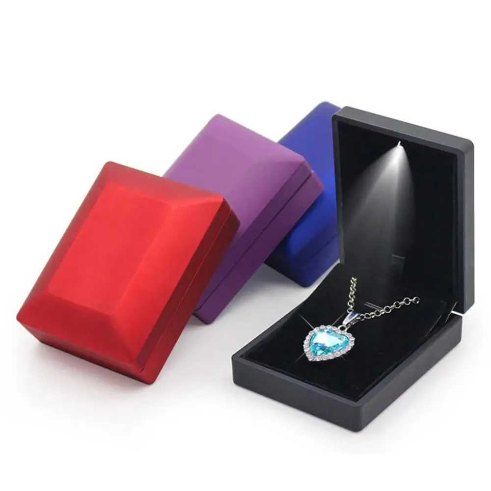 Storage Box Ring Jewelry Display Holder Fashion Holder Case LED Pendant Bangle Bracelet Case