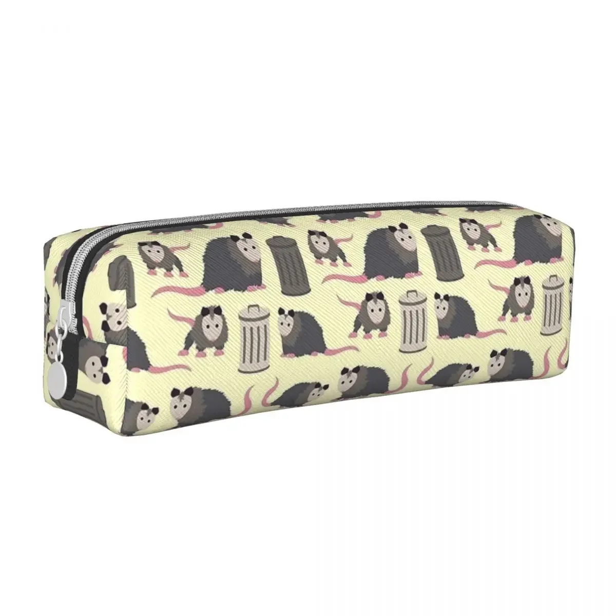 Étuis à crayons animés Opossum Possum pour enfants, porte-stylo en poudre, sac de grande capacité pour étudiants, fermeture éclair scolaire, papeterie, classique, mignon