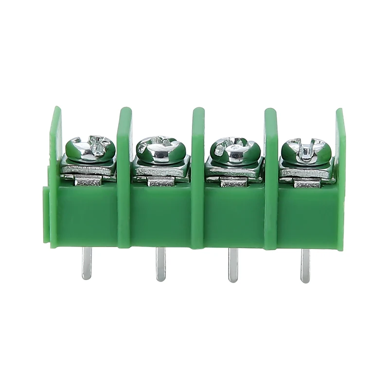 100pcs Fence type KF7.62m terminal block splicing green black PCB connector high current connector