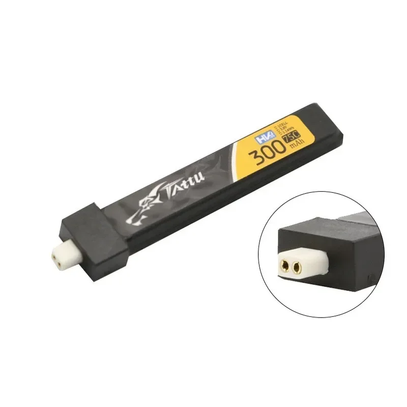 بطارية TATTU BT2.0 1S HV LiPo 300mAh 75C - طائرة رباعية وFPV Racing Upgrade-1-10PCS