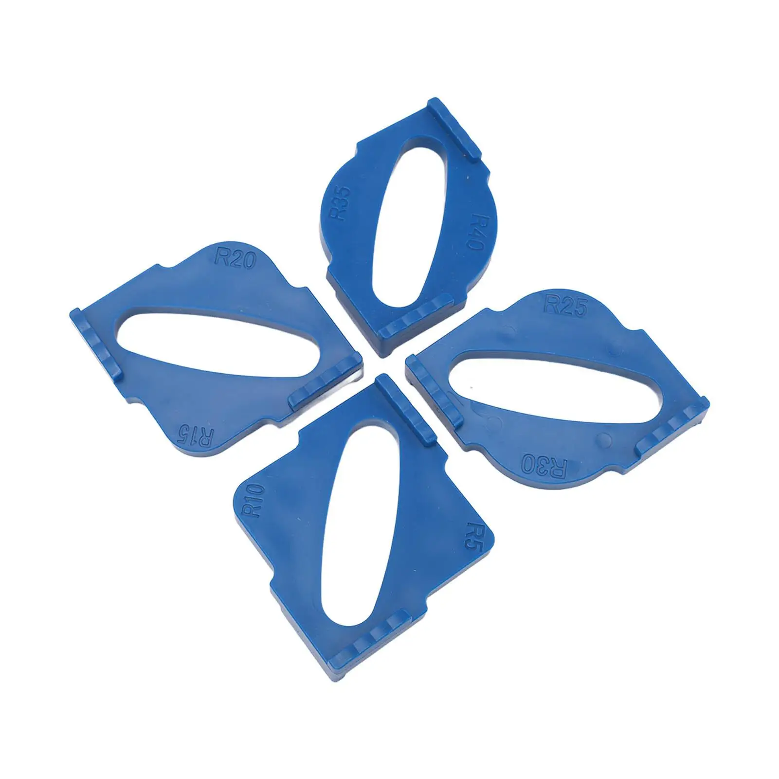 Шаблон фрезерного станка с закругленным угловым радиусом R5 R10 R15 R20 R25 R30 R35 R40 Деревообрабатывающий инструмент для точной кромки фрезерования