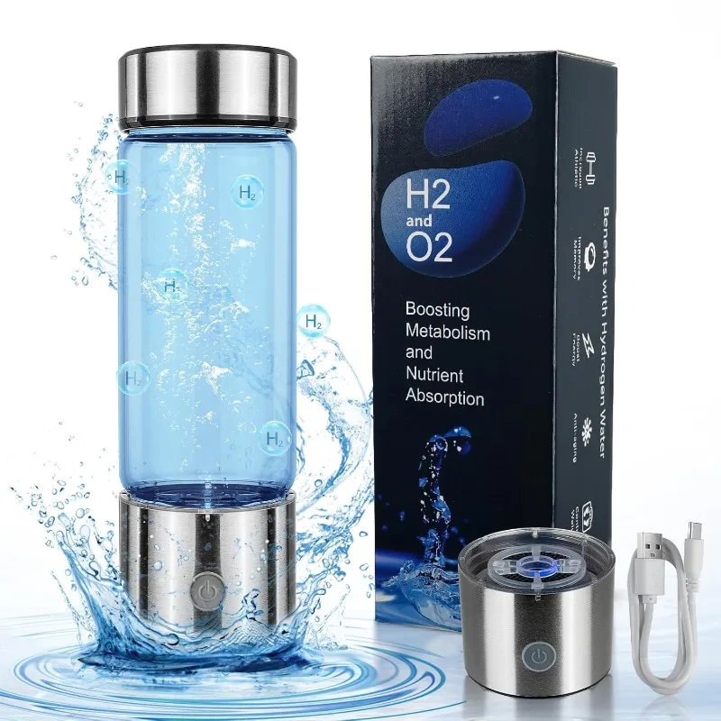 

Hydrogen Water Bottle,Portable Hydrogen Water Bottle Generator for Home Office Travel Daily Drinking