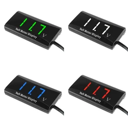 Mini LED Display Digital Voltmeter Panel Volt Voltage Meter Tester Reverse Connection Protection 12V For Car Motorcycle Universa