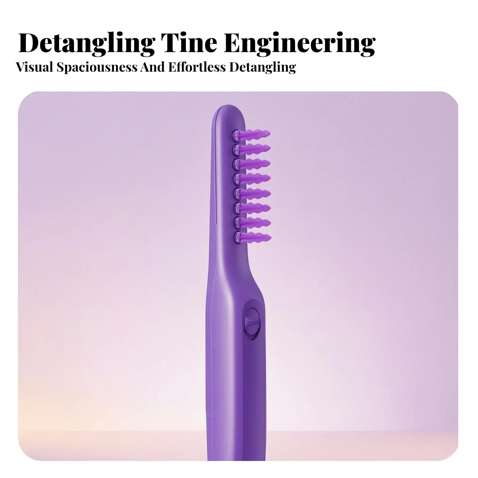 Portable Electric Detangling Brush | Handheld Design, powered hair Brush with Cover, for Travel