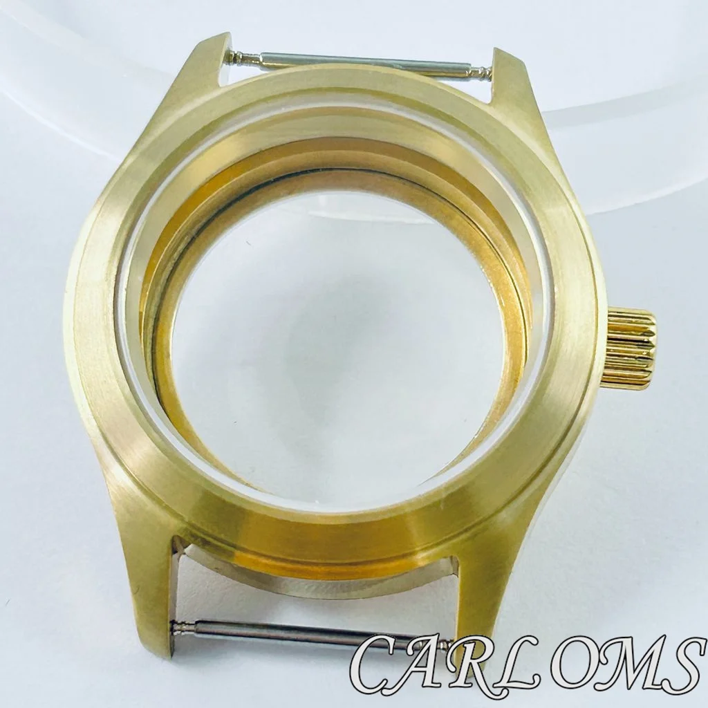 

TOP 36mm 39mm ETA 2824 PT5000 NH34 NH35 NH36 4R35 4R36 NH70 Movement Gold Brushed Watch Case Sapphire Glass