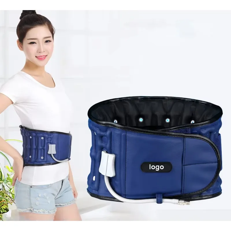

Pu Leather Lumbar Spinal Air Traction Inflatable Support Waist Belt for Back Pain Relieve Lumbar Protector