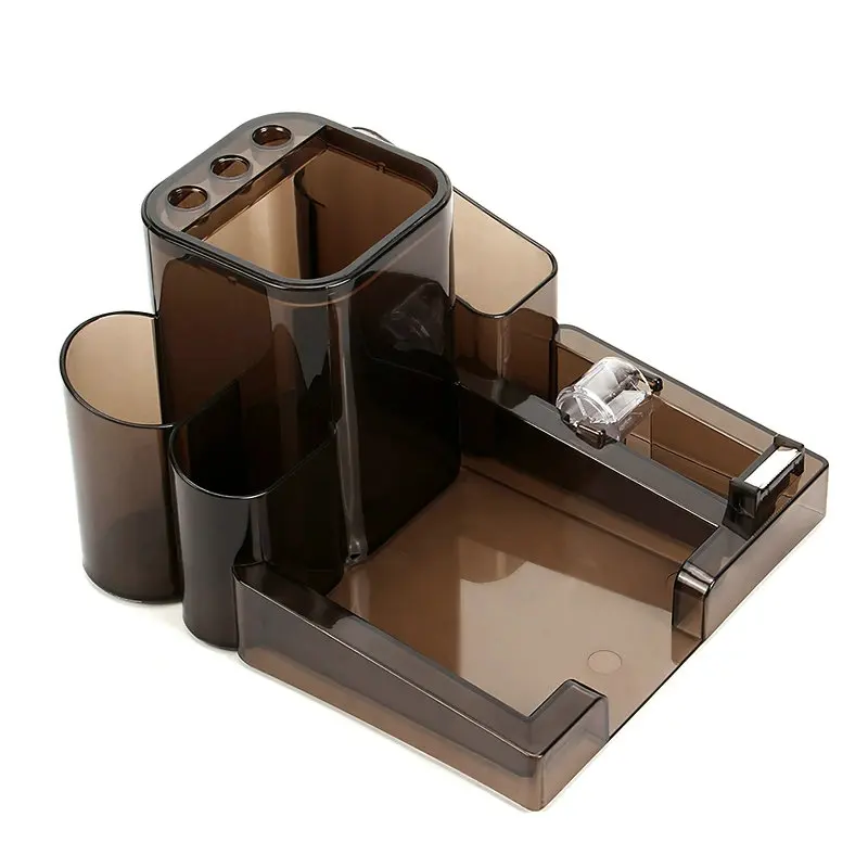 Multifunctional Pen Holder Desk Organizer Home Office Desk Accessories Stationery Organizer Desktop Gadgets Pencil Holder
