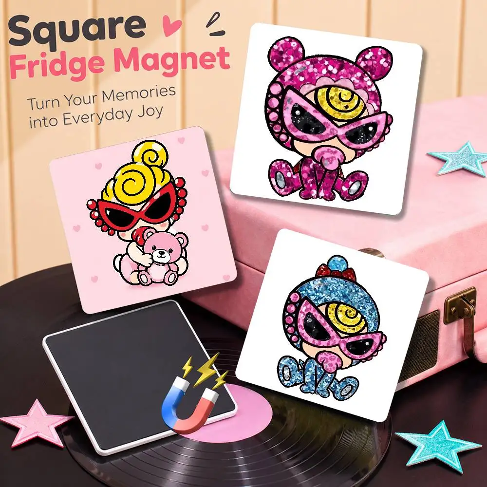 FOR Hysteric Cute Mini New PVC Fridge Magnetic Refrigerator Magnets Personality Decorations Creative Gifts