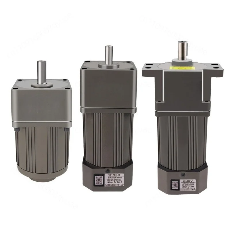 220V 380V Reversible AC Gear Reduction Motor Integrated Single Phase Fixed Speed Micro Motor 15W‑60W