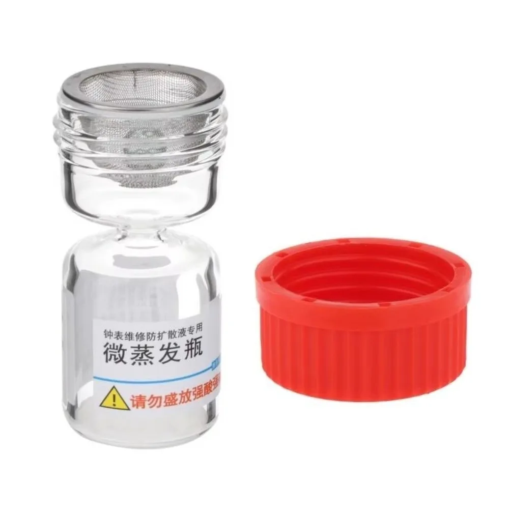 Mesh Anti Diffusion Watch Repair Bottle Glass Sealed Liquid Bottle Sealing Tool Special Oil Container Screw Cap Sealing Bottle