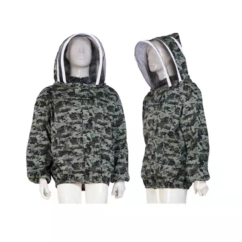 Beekeeping Suit Foldable Beekeeping Protective Veil Jacket Double Zippered Suit Bee with Hat Equipment view 6