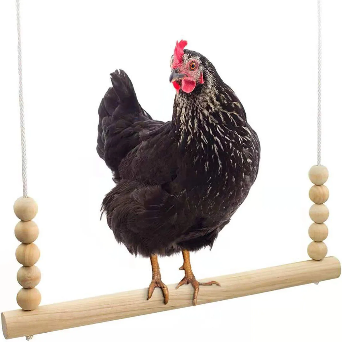 

Окунь для укоренения птицы на ферме — деревянная подставка для курицы с качелями, игрушка для восхождения в курином домике, подставка для птичьего окуня с игрушкой-качалкой