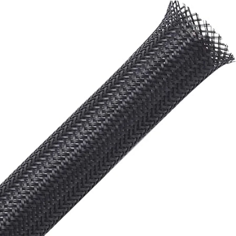 

Wear-Resistant Fire Retardant Self-Wrapping Nylon Braided Cable Sleeve Cuttable Wire Loom for Desk Gaming Room