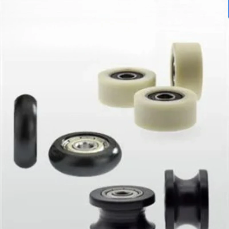 عجلة توجيه بكرة النايلون المطلية بالبلاستيك على شكل حرف U متعددة المواصفات #1